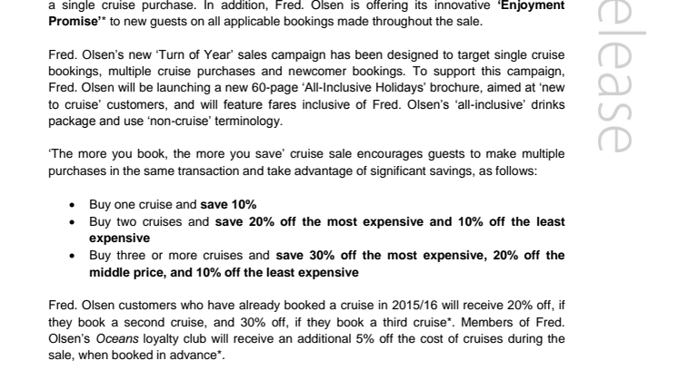 All aboard in 2015 for Fred. Olsen Cruise Lines' Great British Sail Away