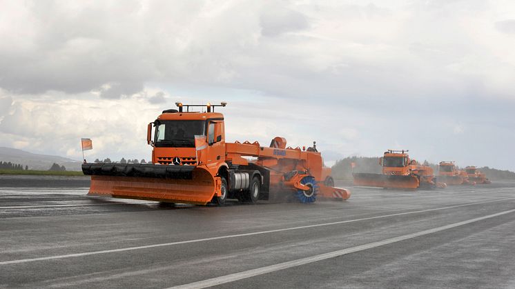 Arocs ser till att landningsbanan är redo