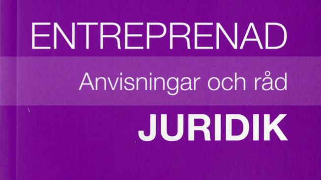 Ny bok: "Entreprenadjuridik. Anvisningar och råd"