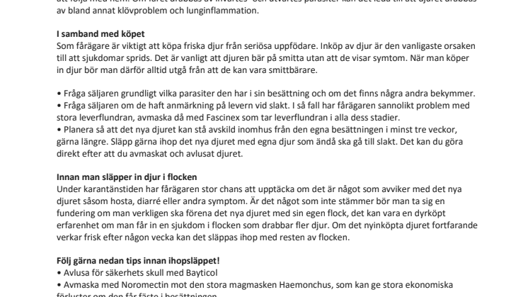 Köp inte in problem i fårflocken