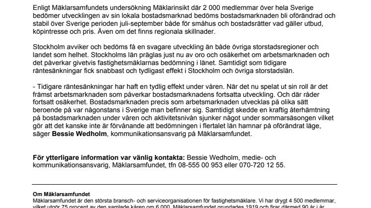 Kommentar till Riksbankens räntesänkning