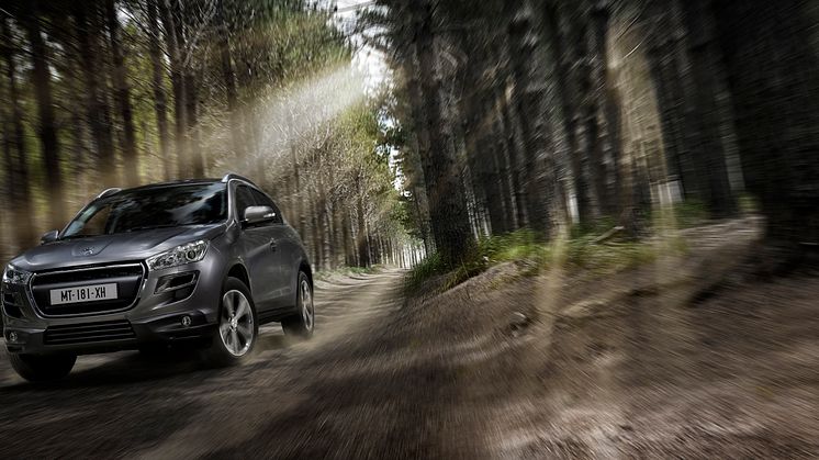 Världspremiär för robusta kompaktsuven Peugeot 4008