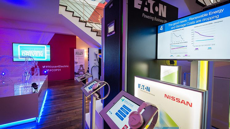 ​Eaton och Nissan har ingått samförståndsavtal om att utveckla system för lagring och styrning av energi