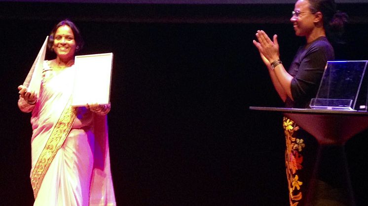 Människorättsaktivist Rita Mahato prisad på MR-dagarna i Umeå