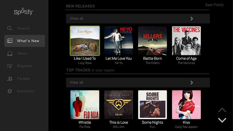 Samsung - Spotify app
