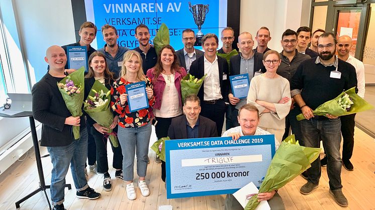 En ny rekryteringstjänst för små och medelstora företag är vinnare i Verksamt.se Data Challenge. Priset delades ut på tisdagen av Tillväxtverkets generaldirektör Gunilla Nordlöf.