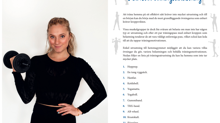 Uppslag ur boken Styrketräning hemma och utomhus