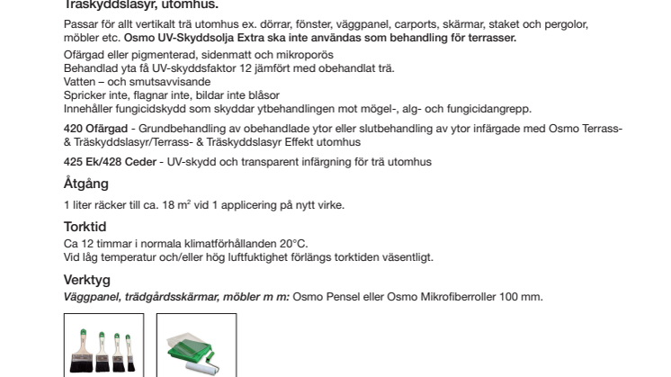 Steg för steg instruktion Osmo UV-Skyddsolja Extra