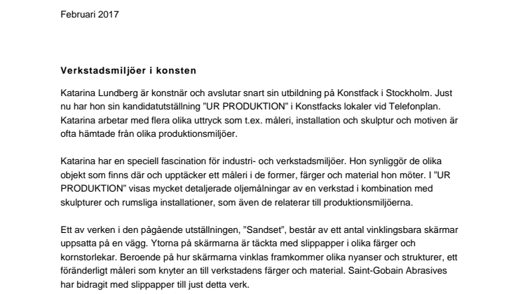 Verkstadsmiljöer i konsten