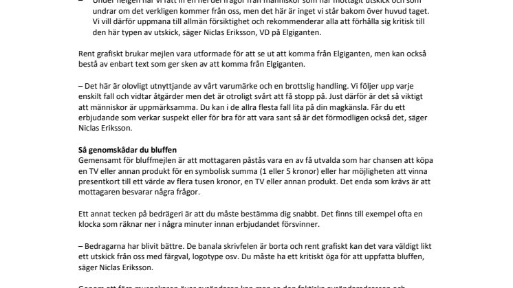 54 procent av svenskarna har mottagit bluffmejl