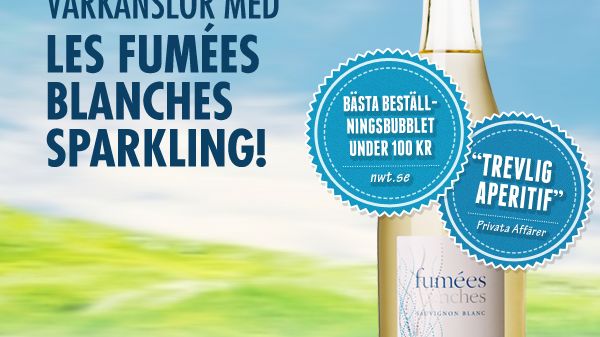 Från en vinnare med högsta betyg! Les Fumées Blanches Sparkling.