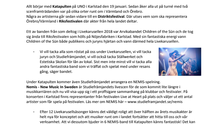 50 musikakter från hela Örebro och Värmland på en och samma dag! 