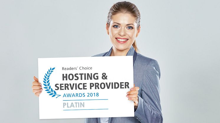 united-domains gewinnt Hosting & Service Provider Award 2018 in Platin in der Kategorie Domains