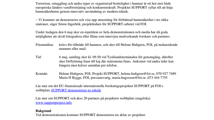 Förbättrad hamnsäkerhet – se ny, innovativ teknik demontreras vid Masthuggskajen i Göteborg