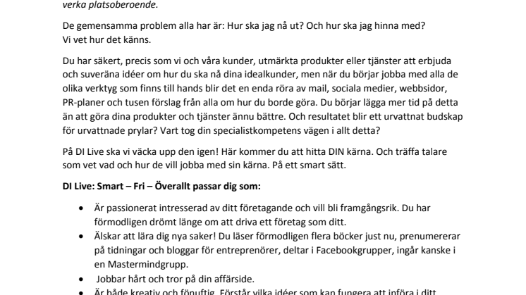 Programmet för dig som vill vara smart, fri och överallt!