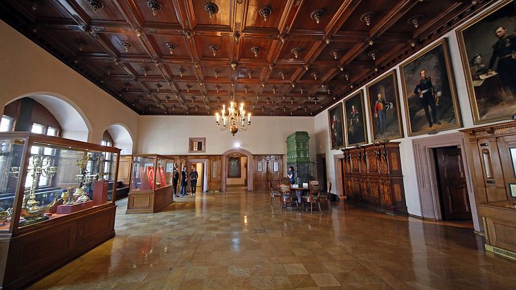 Blick in die Dauerausstellung des Stadtgeschichtlichen Museums Leipzig im Alten Rathaus