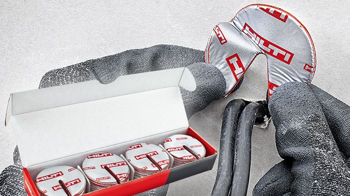 Verdens enkleste branntetting med HILTI CFS-D brannstopp kabeldisk