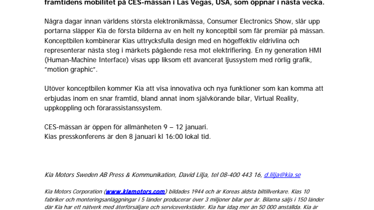 ​Kia avslöjar nytt elbilskoncept