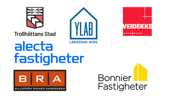 Byggvarubedömningens nya medlemmar under 2023, logotyper