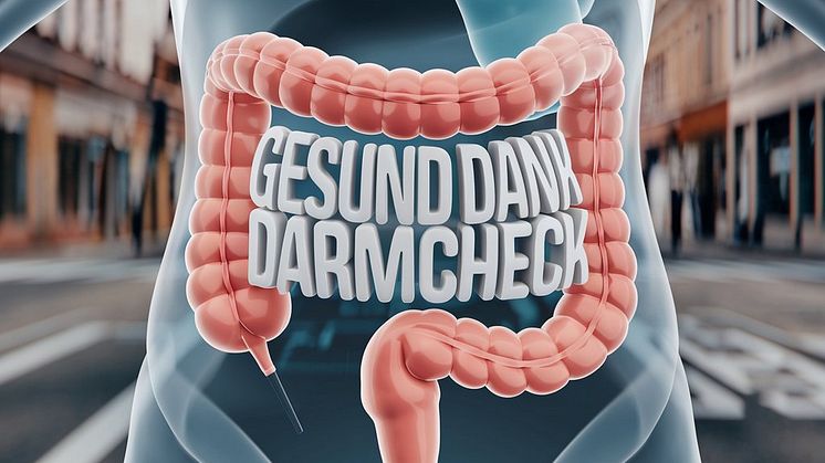 Gesund dank Darmcheck. KI generiertes Bild. Ideogram.ai
