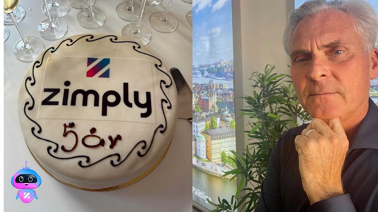 Fred Alpsten, CEO på Zimply jubilerar och reflekterar över Zimplys första fem spännande år.