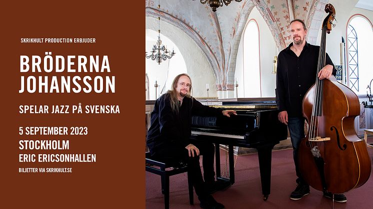 Jens och Anders Johansson tolkar pappa Jans klassiker "Jazz på svenska" på turné i höst