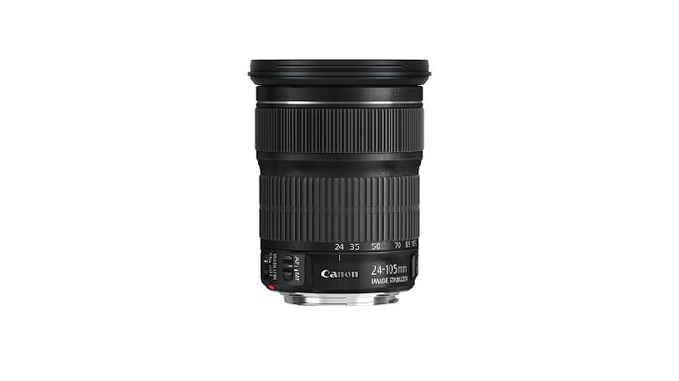 EF 24-105mm f3.5-5.6 IS STM Side without cap