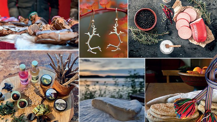 På Jokkmokksdagarna hittar du bland annat samiska delikatesser som renkött, renkorv, Jokkmokkskorv, nygräddad gáhkko, prisbelönt fjällkoost producerad i Vuollerim samt förädlade egenproducerade bär. 
