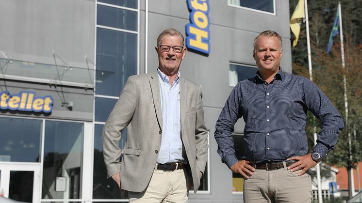 Boris Lennerhov, vd för Gekås Ullared, och Andreas Granberg, vd för MTA Bygg & Anläggning