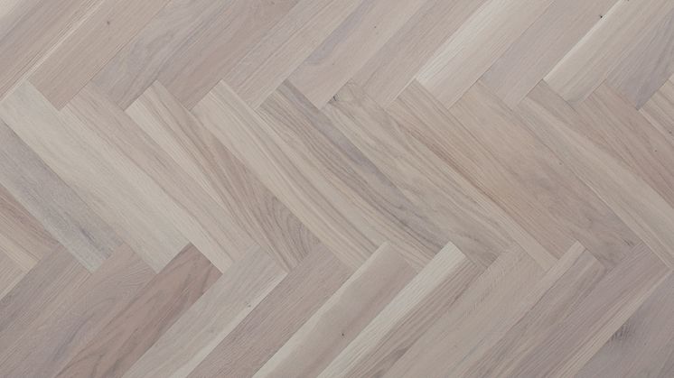 Bjoorn herringbone parquet white oiled rustic
