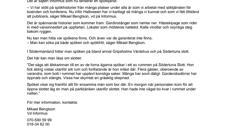 Bo med spöken om du vågar (Södermanland)