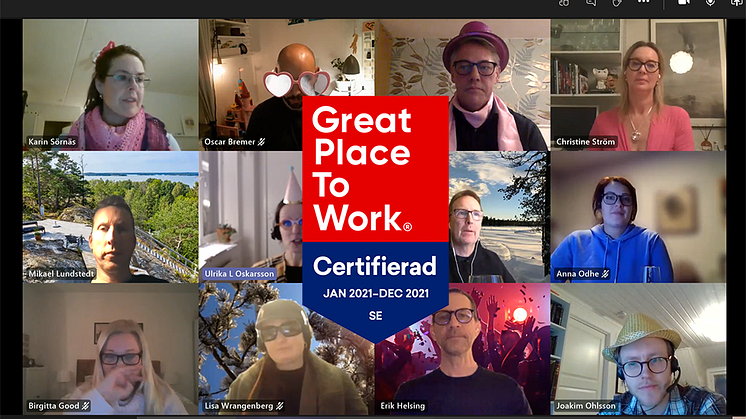 Firar digitalt (såklart) att MUM återigen blivit utnämnt till ett Great place to work! 