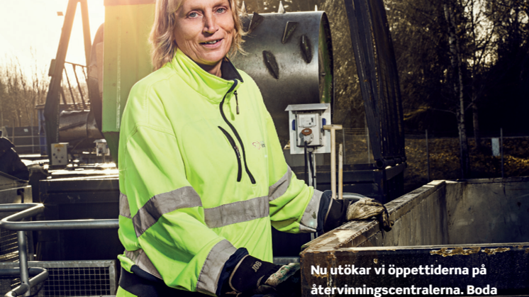 Nya öppettider på återvinningscentralerna i Borås