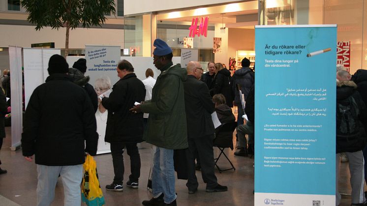 Över 170 personer KOL-testade i Skärholmen 