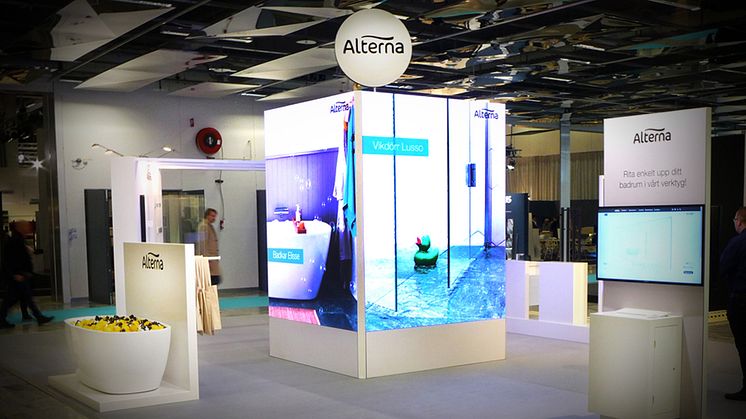 ​Badrummet i fokus när Alterna Badrum åter ställer ut på Stockholm Furniture Fair 