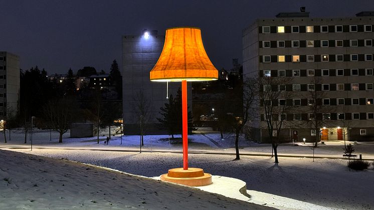 Lampa på Haugenstua. Foto: Eyvind J. Schumacher, Oslo Kommune