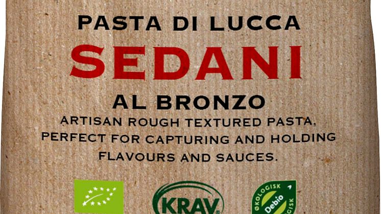 Sedani - glutenfri och ekologisk pasta