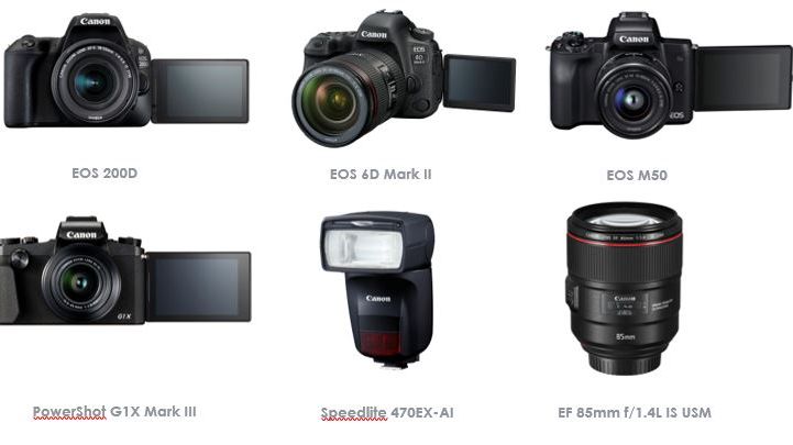 CANON TILLDELAS SEX UTMÄRKELSER FÖR KAMEROR OCH TILLBEHÖR AV TIPA 2018
