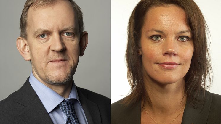 Ulf Perbo (KD) och Veronica Palm (S)