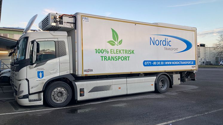 Nordic Transport är kommunens nya upphandlade leverantör för samordnad varudistribution som innebär 100 procent elektrisk transport.