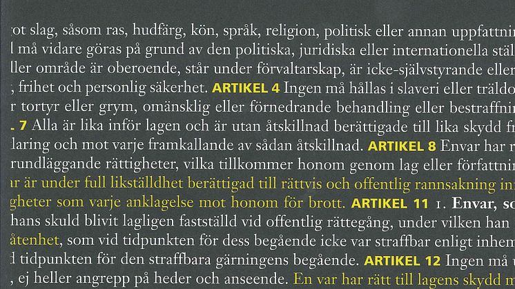 Sensus och Jesper Hansén föreläser om mänskliga rättigheter