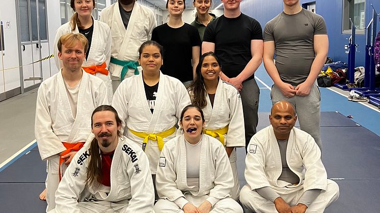 Members of Northumbria University Jiu Jitsu Club
