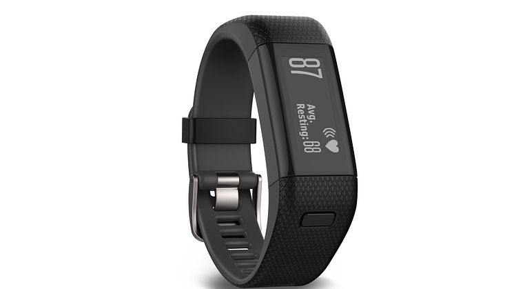 Garmin® presenterar vívosmart® HR+ En smart aktivitetsmätare med GPS och pulsmätning