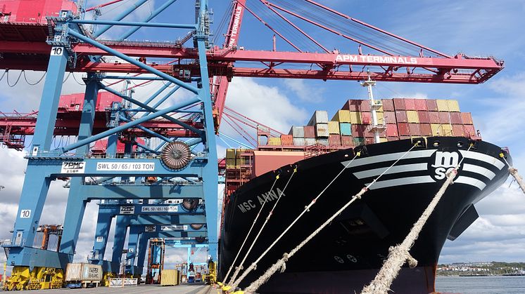 APM Terminals i Göteborg summerar årets första kvartal med en marknadsandel på 44 %.