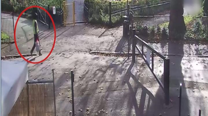 CCTV footage of man police wish to identify