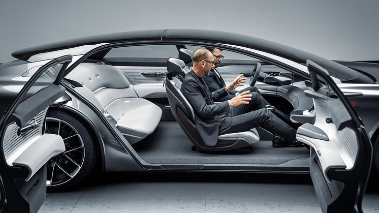 Audi grandsphere concept, Marc Lichte (Head of Design) og Oliver Hoffmann (Head of Technical Development)