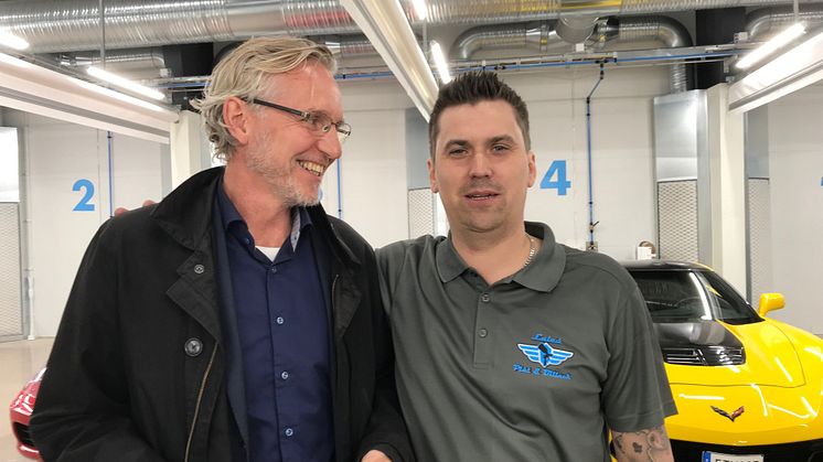 Johan Petterson (till vänster) har varit drivande i arbetet med fastigheten. 