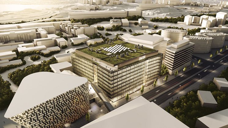 Byggstart för ett av Europas största forskningslaboratorier för Karolinska Institutet i Solna