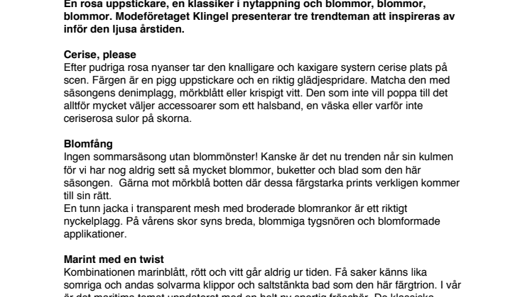 Tre heta modetrender våren 2019