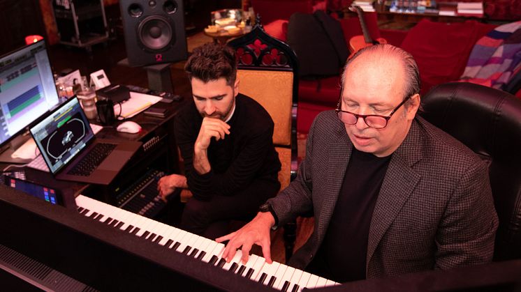 Renzo Vitale og Hans Zimmer i lydstudiet